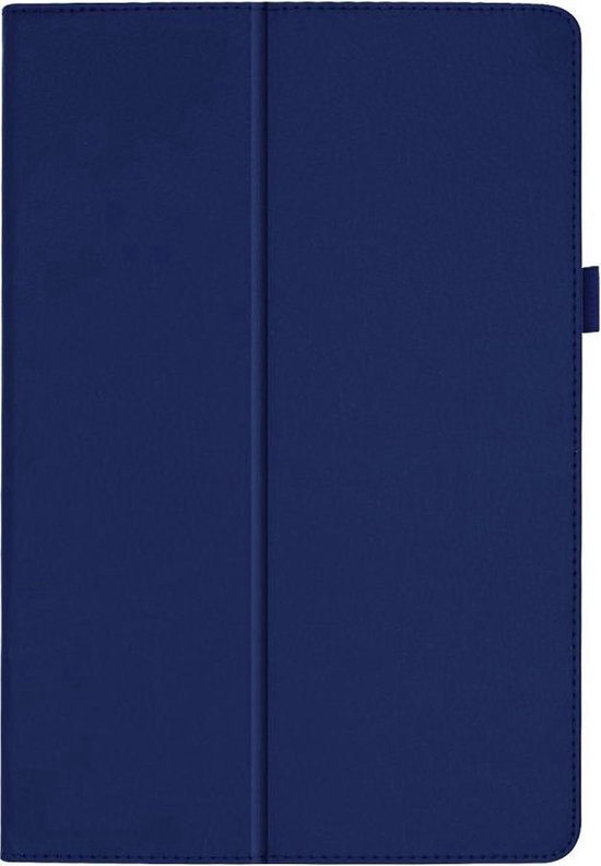 Shop4 - Samsung Galaxy Tab A 10.1 (2019) - Couverture de livre Lychee Dark Blauw