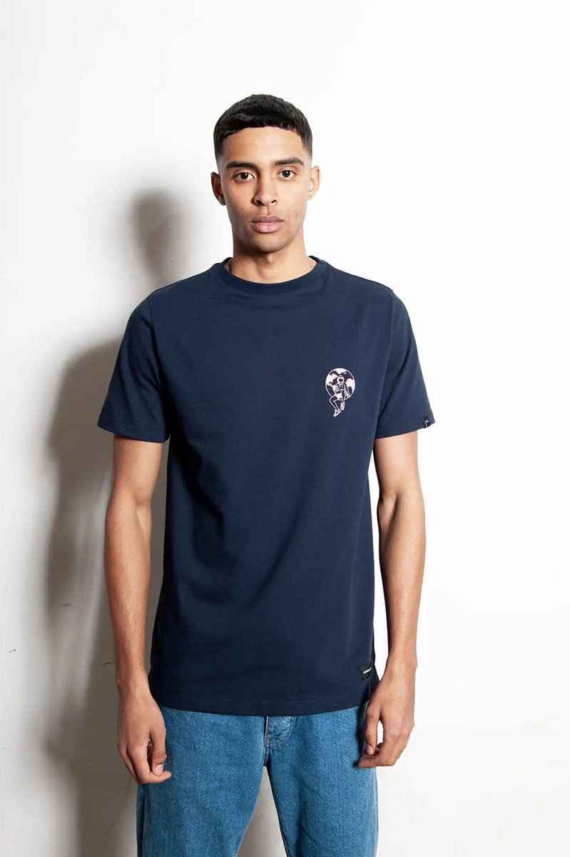 common | era - T-shirt Hiland - Navy - maat XL