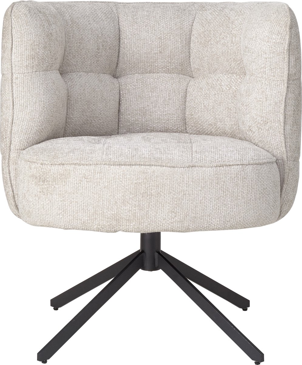 PTMD Eetkamerstoel Odin - Beige - 67x73x80cm