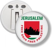 Button Met Clip - Jerusalem Free Gaza Free Palestine