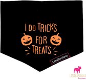 LanaBandana Dogwear | Halloween I Do Tricks For Treats | Halloweenbandana | Hondenbandana | Knoopbandana | Maat S