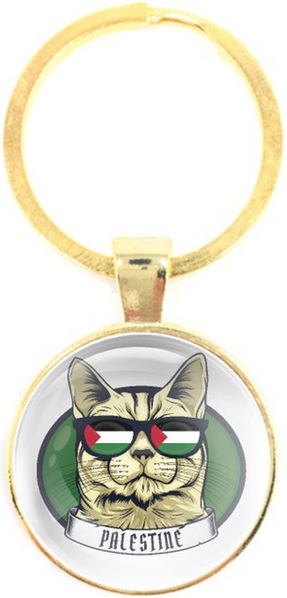 Glas -clés Verre - Chat Palestine