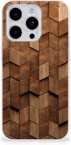 Coque Bumper adaptée à iPhone 15 Pro Max Cubes en Bois