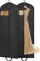 165cm lange jurken kledingtassen voor reizen trouwjurk kledinghoezen waterdichte kledinghoes opslag hangende kledingbeschermers voor jurken, smokings, jassen, riemen, pak van 2