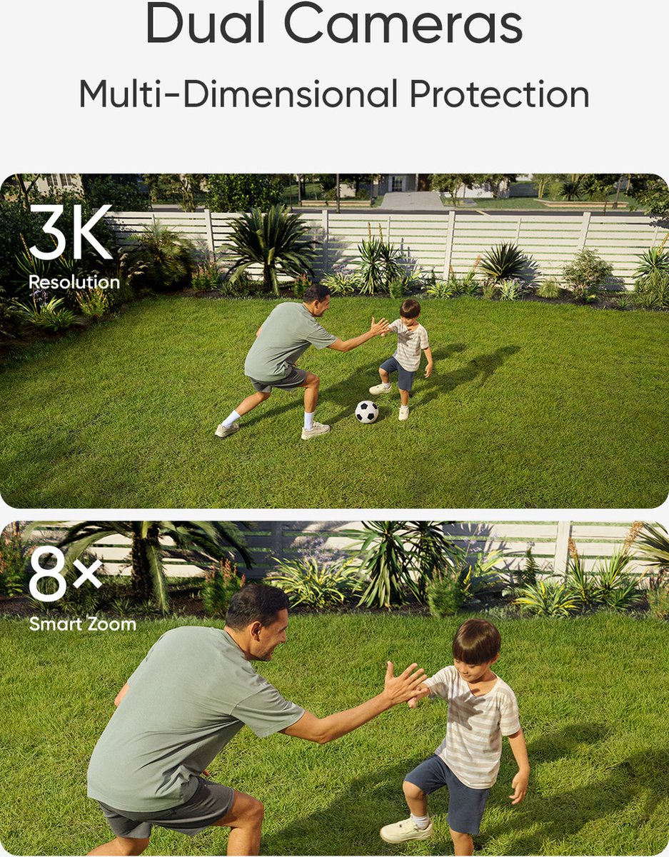 eufy Security Floodlight Camera E340 - Floodlight Cam- 360° - afbeelding 3