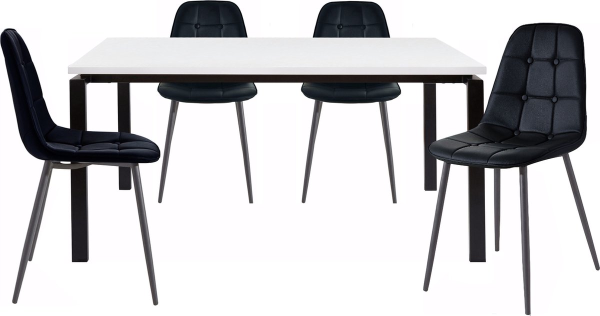 Sabine&Luna-Eetset - 160 cm - Zwart
