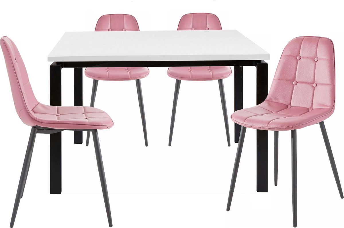 Sabine&Luna-Eetset - 120 cm - Rose