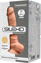 Silexd – Zeer Realistische Zuignap Dildo met Zachte Mantel en Harde Kern voor Levensechte Ervaring – 18.8 cm – beigeig