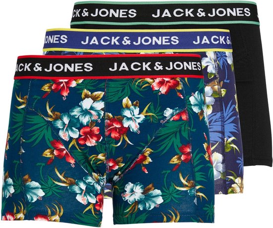 JACK&JONES ADDITIONALS JACFLOWER TRUNKS 3 PACK.NOOS Heren Onderbroek - Maat M