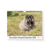 Kalender 2024 - Caucasian Sheperd - 35x24cm - 300gms - Spiraalgebonden - Inclusief ophanghaak