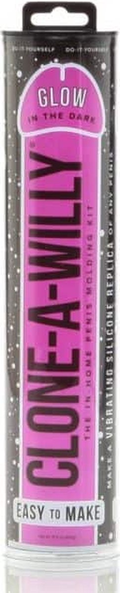 Clone A Willy Refill Glow in the Dark Hot Pink Silicone