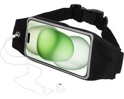 Mobiparts Comfort Fit Sport Belt geschikt voor Apple iPhone 15 Plus - Zwart