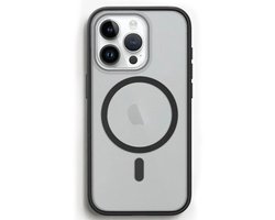 Woodcessories Bio Clear Case MagSafe - Geschikt voor iPhone 15 Pro Max - Duurzaam - Eco vriendelijk - Gemaakt van bio-materialen - Matte / Black