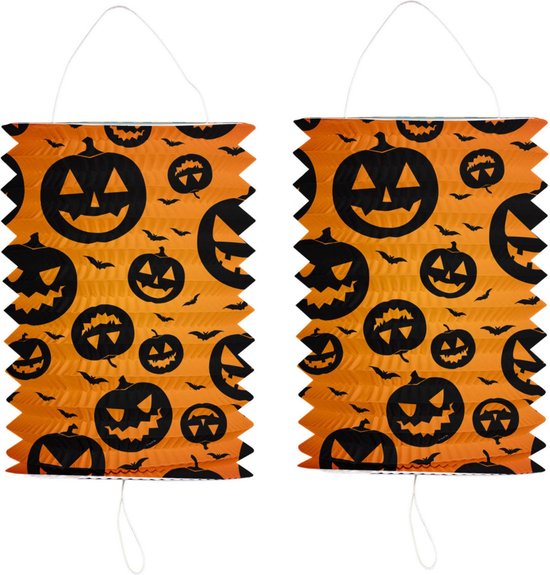 Lampionstokje 40 cm - met pompoen lampion - oranje - H22 cm - Sint Maarten — afbeelding 2