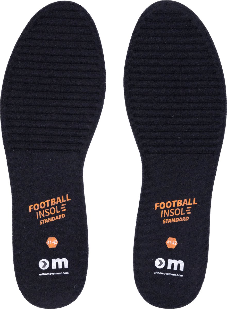 OrthoMovement Standard Football insole - Voetbal inlegzolen - Inlegzool voor voetbalschoenen - maat 43/44