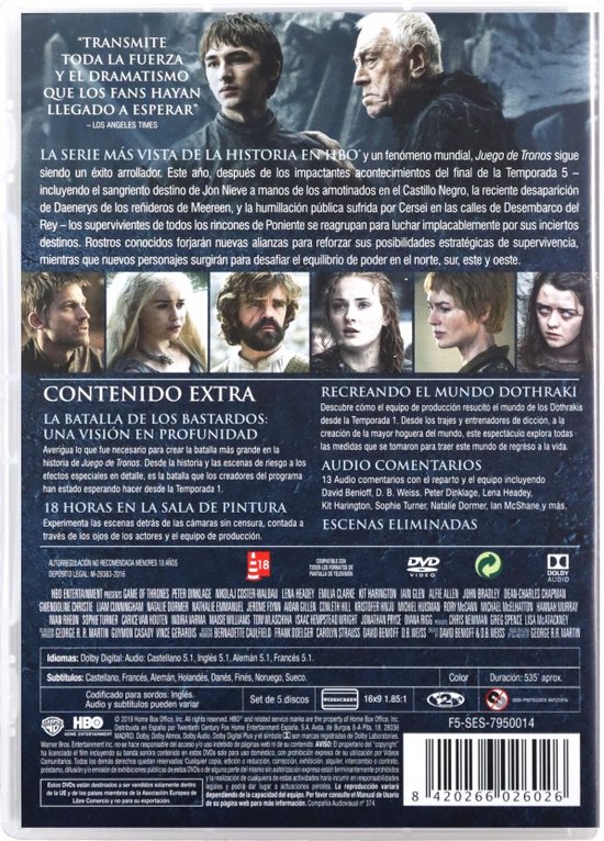 Game of Thrones (Dvd), Emilia Clarke Dvd's