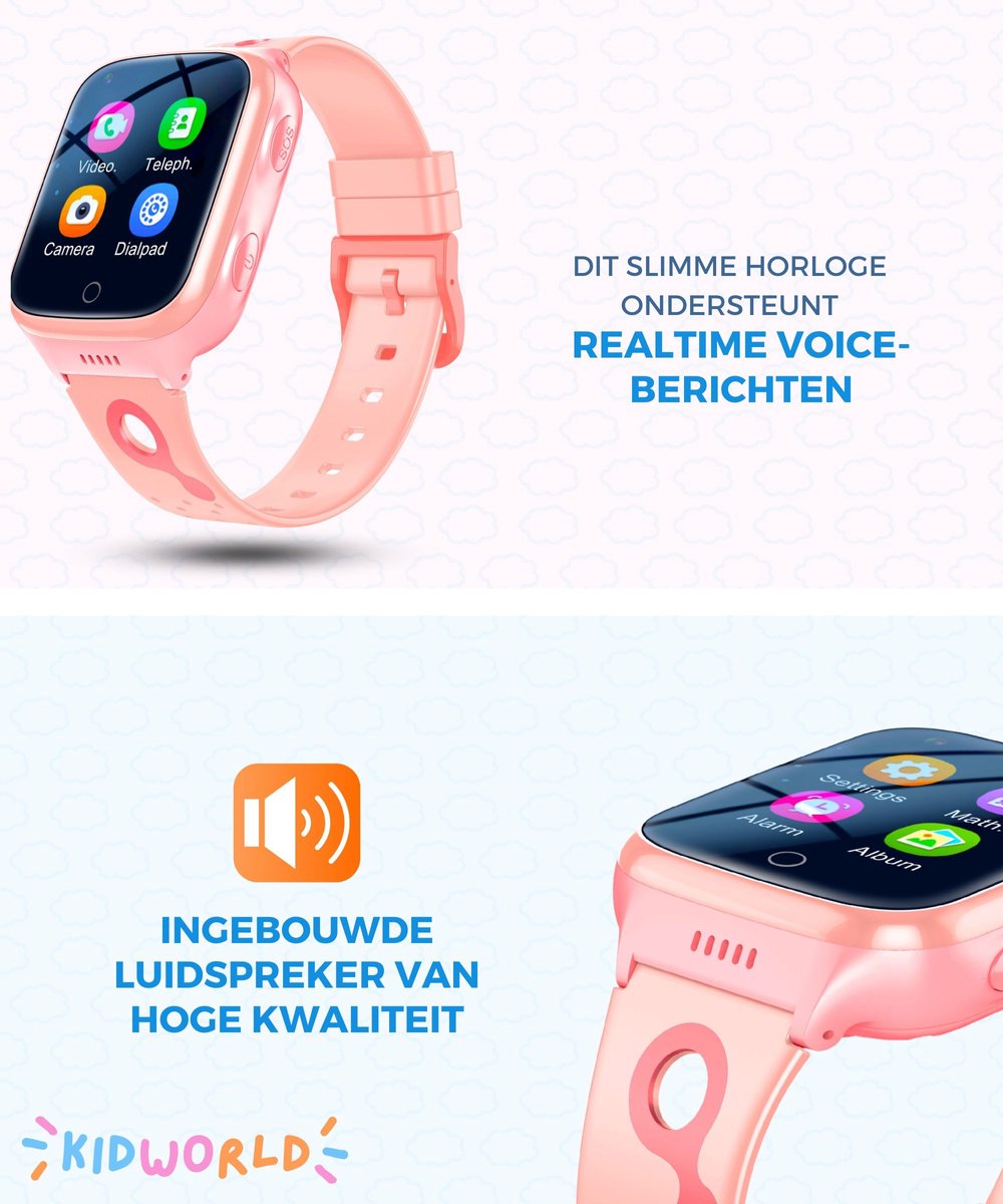 Kiddowz Smartwatch enfants - Montre enfant - 5 à 12 ans - avec caméra,  filtres et 26