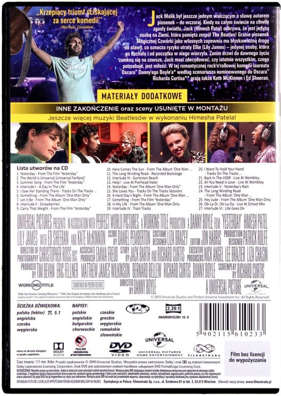 Yesterday [DVD]+[CD] (Dvd), Lily James | Dvd's | bol