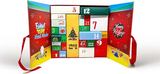Fidget Toys Adventskalender 2023 – Adventkalender Kinderen - Speelgoed - 24 Unieke Toys - Happy Shopper