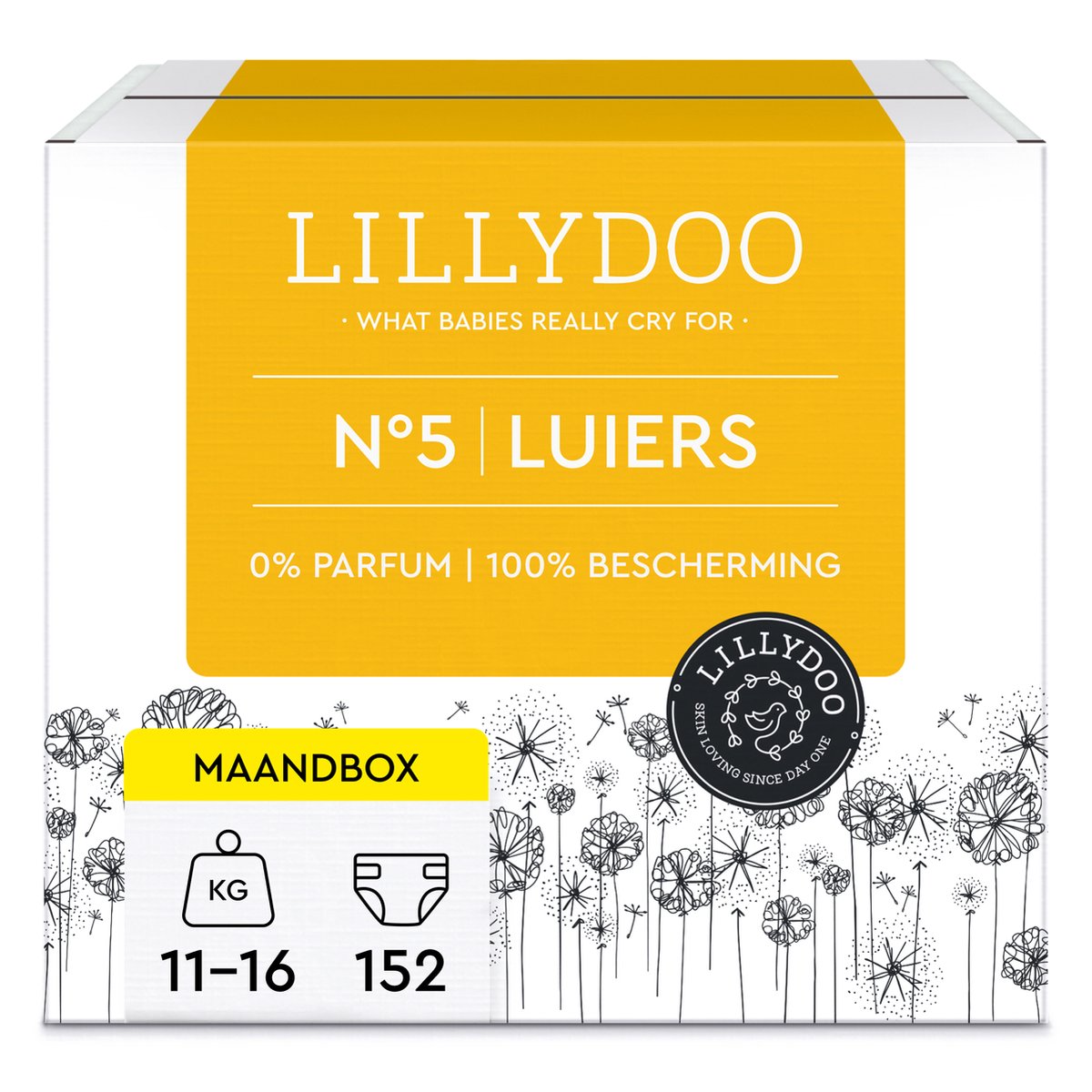 LILLYDOO Luiers Maat 1 (2+ kg) - 24 Stuks, Huidvriendelijk