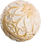 Ballen Decoratie Gouden Wit 10 x 10 x 10 cm (8 Stuks)