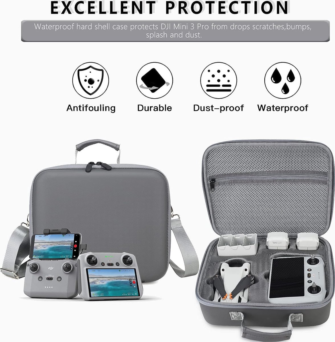 Mini 3 Pro Carrying Case, sac de voyage portable pour Dji Mini 3