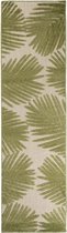 Balkonkleed palmbladeren - Verano beige/groen 66x230 cm
