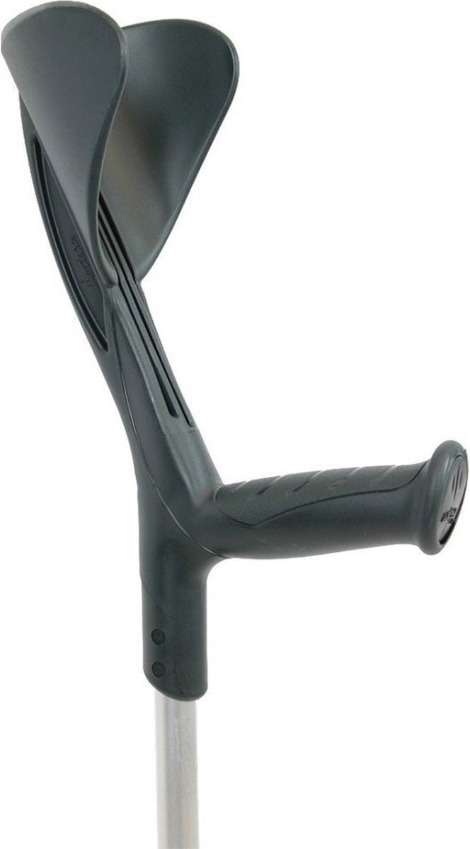 Goedkoopste Orthopaedic Walking Crutch | Adjustable-Height | Ergonomic Handles | Aluminum | Black | Evolution Fun