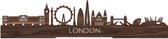 Standing Skyline London Notenhout - 60 cm - Woondecoratie design - Decoratie om neer te zetten en om op te hangen - Meer steden beschikbaar - Cadeau voor hem - Cadeau voor haar - Jubileum - Verjaardag - Housewarming - Interieur - WoodWideCities