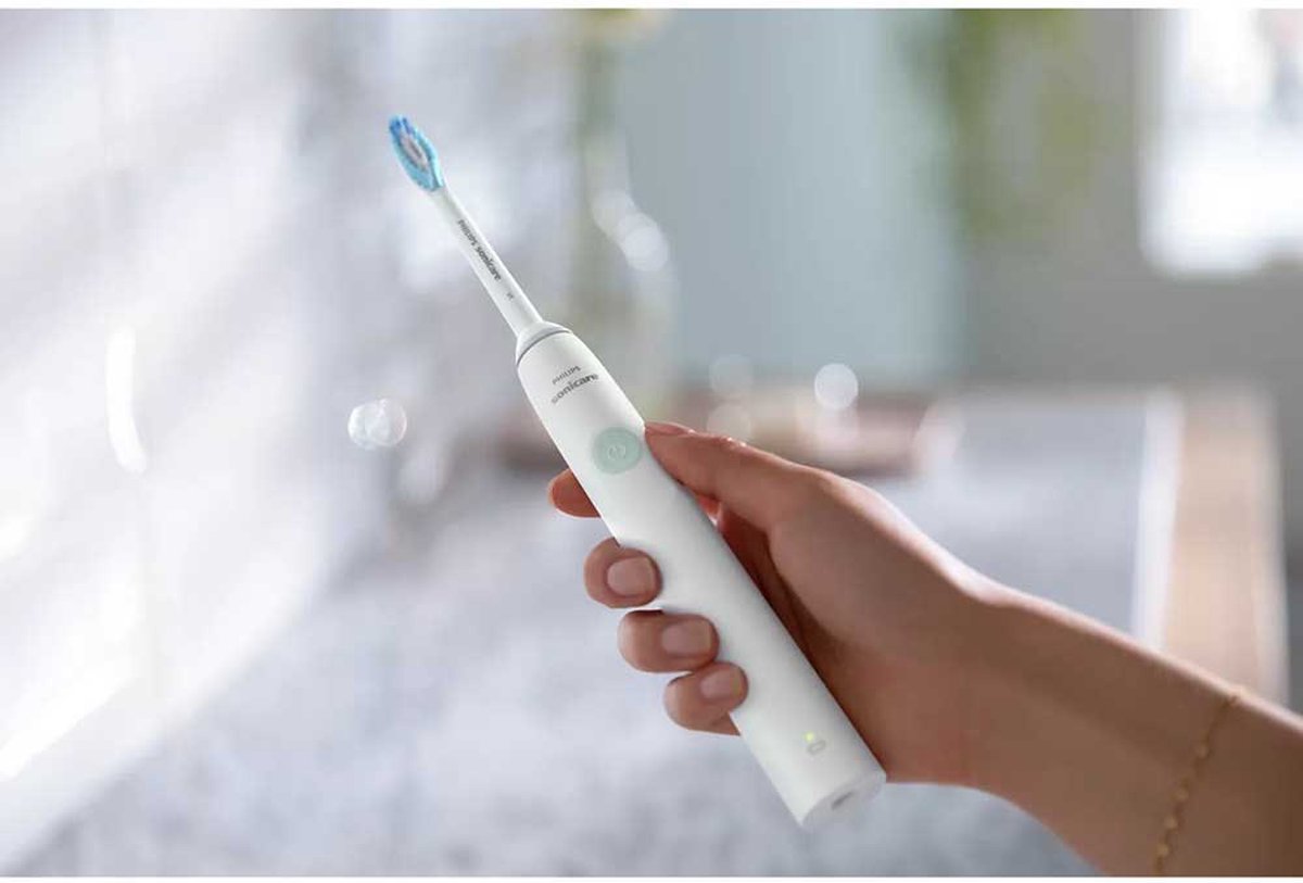 Afbeelding 3 van Philips Sonicare - Wit - Elektrische Tandenborstel - Serie 1100