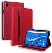 Case2go - Tablet hoes geschikt voor Lenovo Tab M10 HD Gen 2 (TB-X306X) - Business Wallet Book Case - Met pasjeshouder - Rood