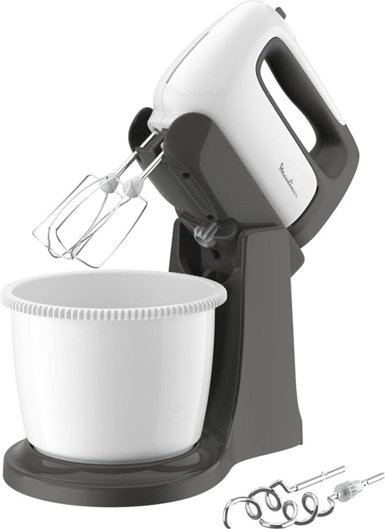 Mixer Met Mengkom Multifunctioneel - Keukenmixer Met Mengkom 2 In 1 - Deegmachine Met Garde & Haken - 100% Tevredenheidsgarantie - 500W - 5 Snelheden - 2.5 Liter van Moulinex — afbeelding 5