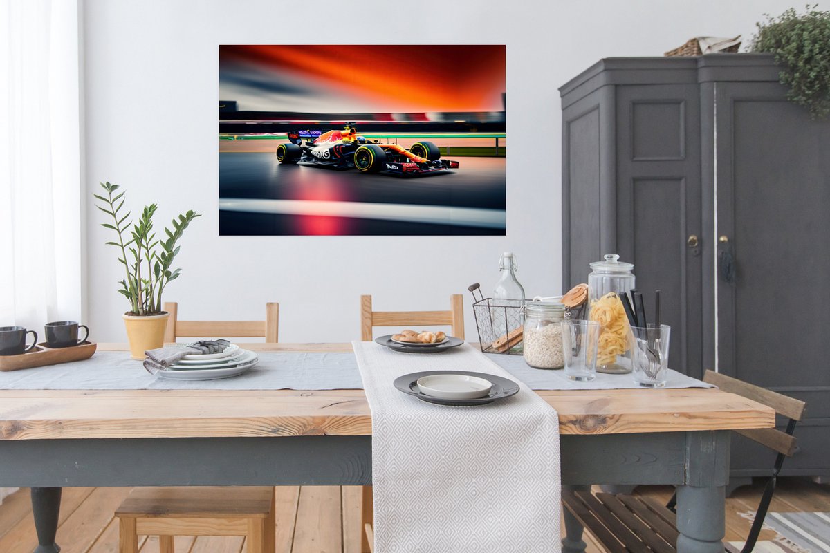 Poster Auto - Formule 1 - Circuit - Raceauto - 120x90 cm