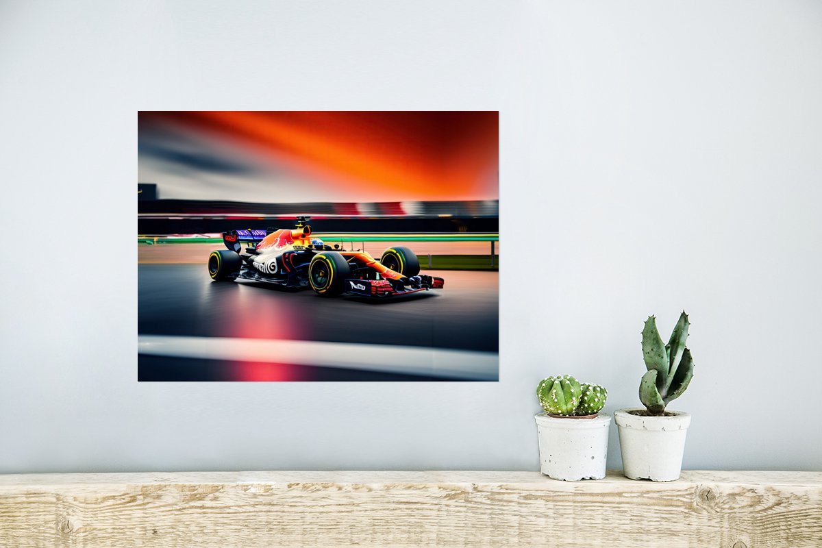 Poster Auto - Formule 1 - Circuit - Raceauto - 40x30 cm