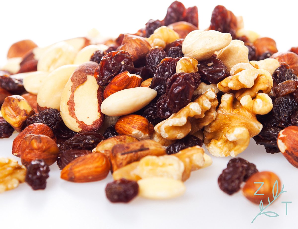 ZijTak - Fruit & Notenmix - Studentenhaver - Amandel - Walnoot - Rozijn - Hazelnoot - Pinda - Cashewnoot - 300g