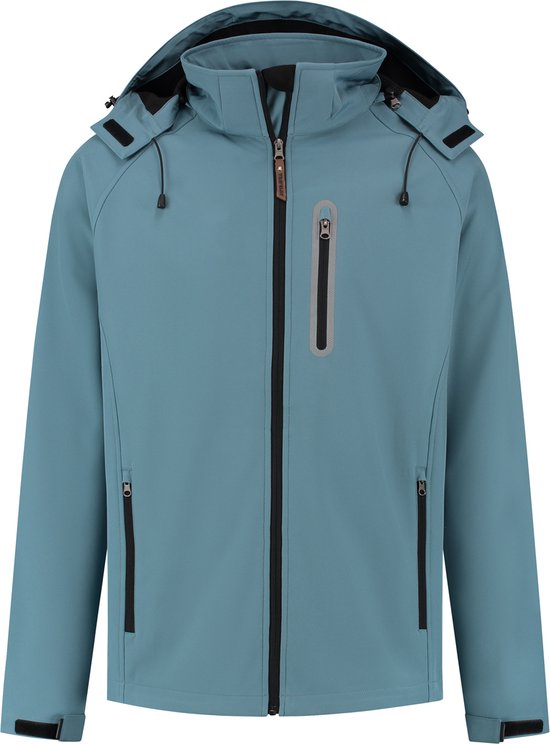 Travelin' Tage Heren Softshell Jas - Waterdicht en Winddicht - Blauw