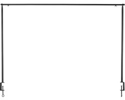 Esschert Design - Tafeldecoratieklem zwart - hoogte 110cm - breedte verstelbaar van 117 - 210cm