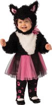 Rubies - Poes & Kat Kostuum - Skatty Catty - Meisje - Roze, Zwart - Maat 86 - Carnavalskleding - Verkleedkleding