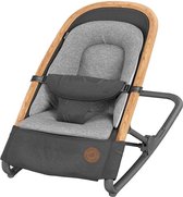 Chaise à bascule pour bébé 2 en 1, transat léger avec réducteur de siège confortable, 0 - 9 kg, Essential Graphite (gris foncé)