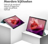 iMoshion Tablet Hoes Geschikt voor Lenovo Tab P12 - iMoshion Design Trifold Bookcase - Meerkleurig /Green Plant