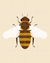 IXXI The Bee - Wanddecoratie - Dieren en insecten - 80 x 100 cm