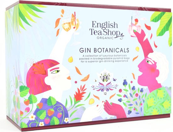 English Tea Shop - Gin Botanicals Gift Box - Geschenkdoos - Theegeschenk - 12 piramidezakjes