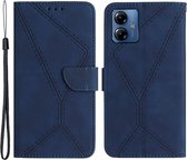 Coverup Book Case - Geschikt voor Motorola Moto G54 Hoesje - Blauw