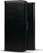 LuxeBass Hoesje geschikt voor Samsung Galaxy A31 - Boekhoesje met kaartvakken - Zwart gsm hoesje - telefoonhoes - telefoonhoesjes