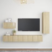 The Living Store Televisiemeubel Set - Sonoma Eiken - Spaanplaat - 60x30x30cm - 30.5x30x110cm - 100x30x30cm