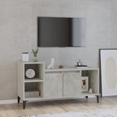 The Living Store Tv-kast Betongrijs 100x35x55 cm - Klassiek design