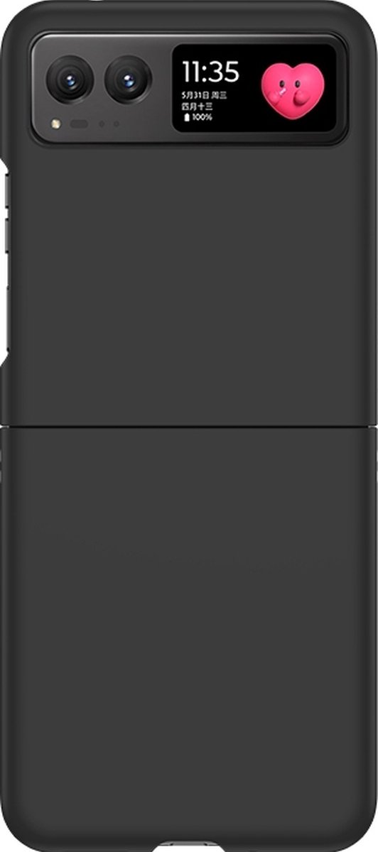Mobigear Hoesje geschikt voor Motorola Razr 40 Telefoonhoesje Hardcase | Mobigear Colors Backcover | Razr 40 Case | Back Cover - Zwart