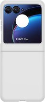 Mobigear Hoesje geschikt voor Motorola Razr 40 Ultra Telefoonhoesje Hardcase | Mobigear Colors Backcover | Razr 40 Ultra Case | Back Cover - Wit