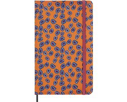 Moleskine LE Zijden Collection Ongedateerde Planner Large (13x21cm) Gelinieerd Oranje (box)