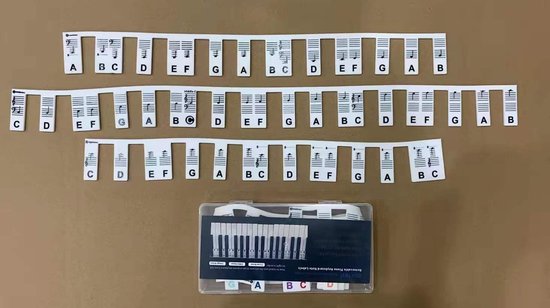 Amovible Piano Keyboard Note Silicone Et Pas besoin d'autocollants